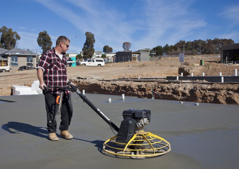 Local Basement Concrete Smoothing pros at work